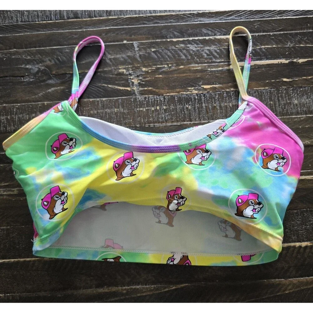 Buc-ee’s Iconic Beaver Logo Swim Top Size Small
